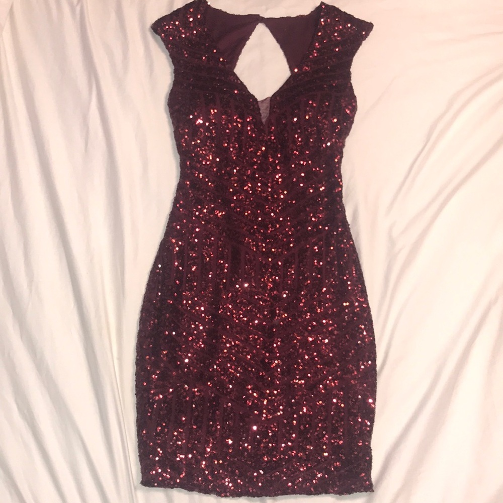 Maroon Homecoming Dress